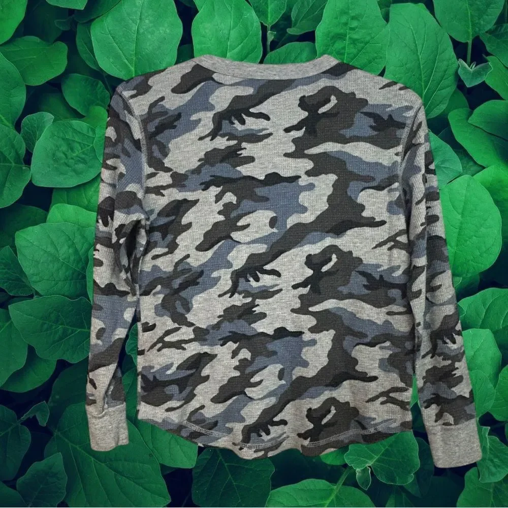 5 for $25🔥Old Navy‎ Camouflage Waffle Knit T-Shirt Boys Medium (8)